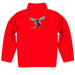 Delaware State University Hornets Vive La Fete Game Day Solid Red Bright Quarter Zip Pullover Sleeves - Vive La Fête - Online Apparel Store