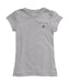 Delaware State University Hornets Hand Sketched Vive La Fete Impressions Artwork Grey Girls Cotton Short Sleeve Tee
