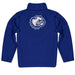Drake University Bulldogs Vive La Fete Game Day Solid Blue Quarter Zip Pullover Sleeves - Vive La Fête - Online Apparel Store