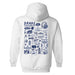Drake University Bulldogs Hand Sketched Vive La Fete Impressions Artwork Navy Cotton Fleece Long Sleeve Hoodie - Vive La Fête - Online Apparel Store