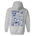 Drake University Bulldogs Hand Sketched Vive La Fete Impressions Artwork Navy Cotton Fleece Long Sleeve Hoodie - Vive La Fête - Online Apparel Store
