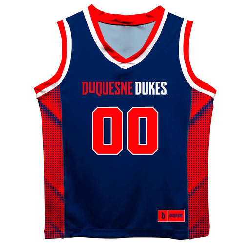 Duquesne Dukes Vive La Fete Game Day Blue Boys Fashion Basketball Top