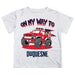 Duquesne Dukes Vive La Fete Monster Truck Boys Game Day White Short Sleeve Tee