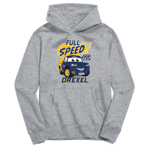 Drexel University Dragons Full Speed Heather Grey Cotton Youth Hoodie