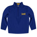Drexel University Dragons Vive La Fete Game Day Solid Blue Quarter Zip Pullover Sleeves