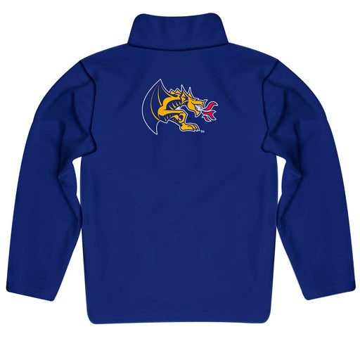 Drexel University Dragons Vive La Fete Game Day Solid Blue Quarter Zip Pullover Sleeves - Vive La Fête - Online Apparel Store