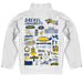 Drexel University Dragons Hand Sketched Vive La Fete Impressions Artwork White Boys Quarter Zip Pullover V1 - Vive La Fête - Online Apparel Store