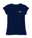Drexel University Dragons Hand Sketched Vive La Fete Impressions Artwork Navy Girls Cotton Short Sleeve Tee