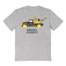 Drexel University Dragons Hand Sketched Vive La Fete Impressions Truck Kids Grey Cotton T-shirt
