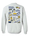 Drexel University Dragons Hand Sketched Artwork Navy Crewneck Sweatshirt for Women - Vive La Fête - Online Apparel Store