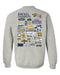 Drexel University Dragons Hand Sketched Artwork Navy Crewneck Sweatshirt for Women - Vive La Fête - Online Apparel Store