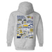 Drexel University Dragons Hand Sketched Artwork Cotton Fleece Women Hoodie - Vive La Fête - Online Apparel Store