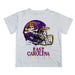 East Carolina Pirates Original Dripping Football Helmet White T-Shirt by Vive La Fete