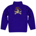 East Carolina Pirates Vive La Fete Game Day Solid Purple Quarter Zip Pullover Sleeves - Vive La Fête - Online Apparel Store