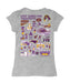 East Carolina Pirates Hand Sketched Vive La Fete Impressions Artwork Grey Girls Cotton Short Sleeve Tee - Vive La Fête - Online Apparel Store