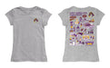 East Carolina Pirates Hand Sketched Vive La Fete Impressions Artwork Grey Girls Cotton Short Sleeve Tee - Vive La Fête - Online Apparel Store