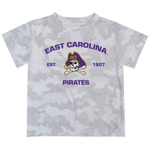 East Carolina Pirates T-Shirt CAMO Light Grey by Vive La Fete