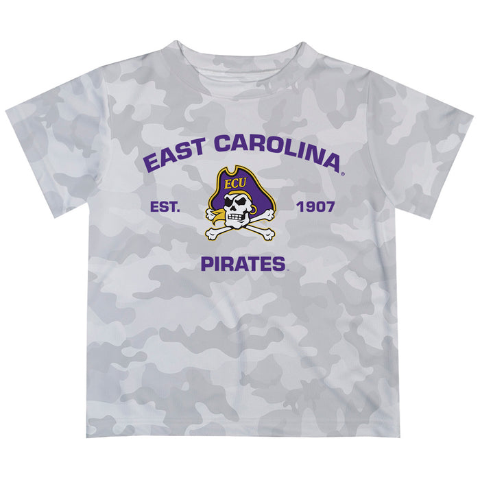 East Carolina Pirates T-Shirt CAMO Light Grey by Vive La Fete
