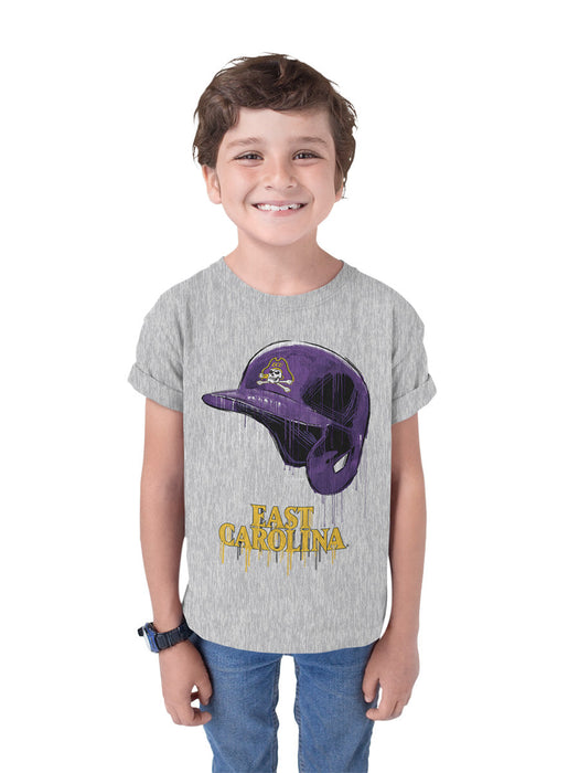 East Carolina Pirates Original Dripping Baseball Helmet T-Shirt Cotton by Vive La Fete - Vive La Fête - Online Apparel Store