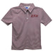 Eastern Kentucky Colonels EKU Embroidered Maroon Stripes Short Sleeve Polo Box Shirt