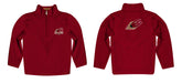 Elon University Phoenix Vive La Fete Game Day Solid Maroon Quarter Zip Pullover Sleeves - Vive La Fête - Online Apparel Store