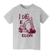Elon University Phoenix Vive La Fete Excavator Heather Grey Cotton Short Sleeve Tee