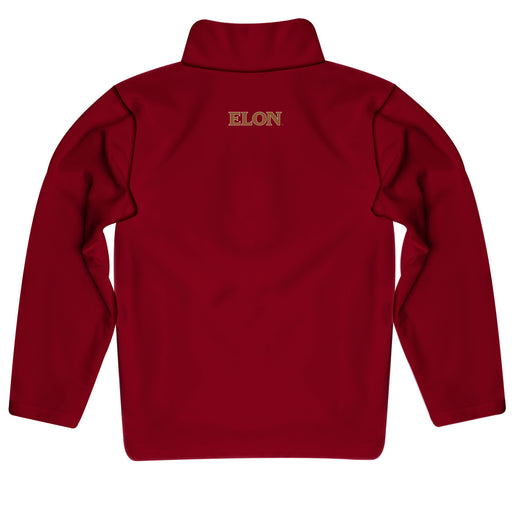 Elon Phoenix Vive La Fete Logo and Mascot Name Womens Maroon Quarter Zip Pullover - Vive La Fête - Online Apparel Store