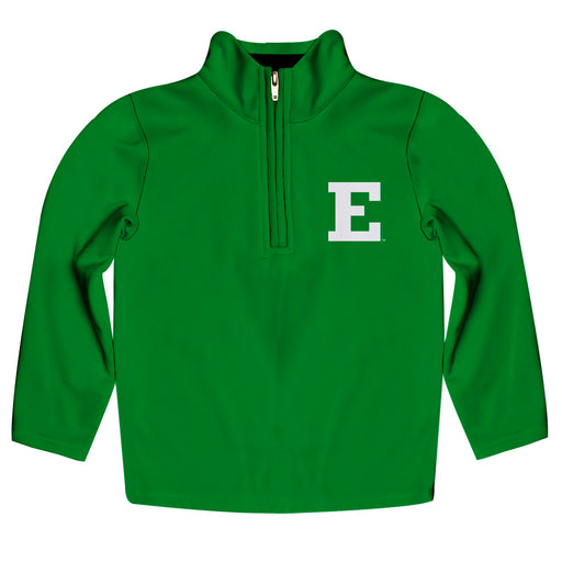 Eastern Michigan Eagles Vive La Fete Logo and Mascot Name Womens Green Quarter Zip Pullover