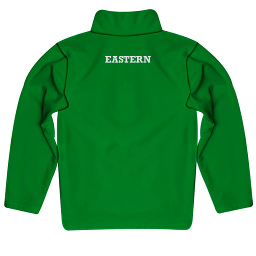 Eastern Michigan Eagles Vive La Fete Logo and Mascot Name Womens Green Quarter Zip Pullover - Vive La Fête - Online Apparel Store