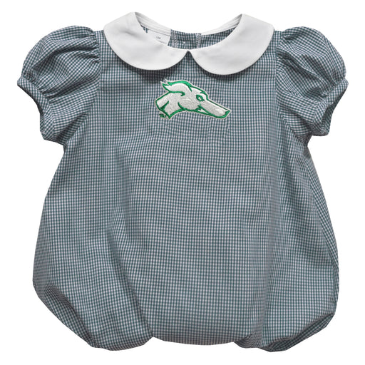 Eastern New Mexico University Greyhounds ENMU Embroidered Hunter Green Girls Baby Bubble Short Sleeve