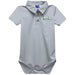 Eastern New Mexico University Greyhounds ENMU Embroidered Gray Solid Knit Polo Onesie - Vive La Fête - Online Apparel Store