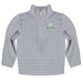 Eastern New Mexico University Greyhounds ENMU Embroidered Gray Stripes Quarter Zip Pullover