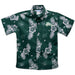 Eastern New Mexico University Greyhounds ENMU Hunter Green Hawaiian Short Sleeve Button Down Shirt - Vive La Fête - Online Apparel Store