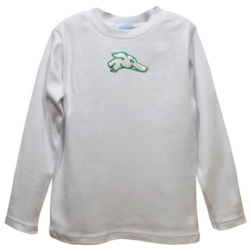 ENMU Eastern New Mexico Greyhounds Embroidered White Long Sleeve Boys Tee Shirt - Vive La Fête - Online Apparel Store