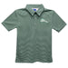ENMU Eastern New Mexico Greyhounds Embroidered Hunter Green Stripes Short Sleeve Boys Polo Box Shirt - Vive La Fête - Online Apparel Store