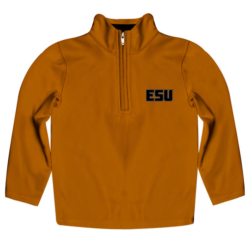 Emporia State University Hornets Vive La Fete Game Day Solid Gold Quarter Zip Pullover Sleeves
