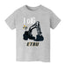 ETBU Tigers Vive La Fete Excavator Grey Cotton Short Sleeve Tee
