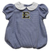 East Tennessee Buccaneers Embroidered Navy Girls Baby Bubble Short Sleeve