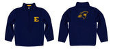 East Tennessee Buccaneers Vive La Fete Game Day Solid Navy Quarter Zip Pullover Sleeves - Vive La Fête - Online Apparel Store