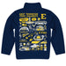 East Tennessee Buccaneers Hand Sketched Vive La Fete Impressions Artwork Navy Boys Quarter Zip Pullover V1 - Vive La Fête - Online Apparel Store