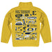East Tennessee Buccaneers Hand Sketched Vive La Fete Impressions Artwork Gold Boys Quarter Zip Pullover V1 - Vive La Fête - Online Apparel Store