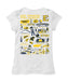 East Tennessee Buccaneers Hand Sketched Vive La Fete Impressions Artwork White Girls Cotton Short Sleeve Tee - Vive La Fête - Online Apparel Store