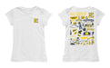 East Tennessee Buccaneers Hand Sketched Vive La Fete Impressions Artwork White Girls Cotton Short Sleeve Tee - Vive La Fête - Online Apparel Store