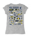 East Tennessee Buccaneers Hand Sketched Vive La Fete Impressions Artwork Grey Girls Cotton Short Sleeve Tee - Vive La Fête - Online Apparel Store