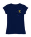 East Tennessee Buccaneers Hand Sketched Vive La Fete Impressions Artwork Navy Girls Cotton Short Sleeve Tee
