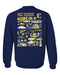 East Tennessee Buccaneers Hand Sketched Artwork Navy Crewneck Sweatshirt for Women - Vive La Fête - Online Apparel Store