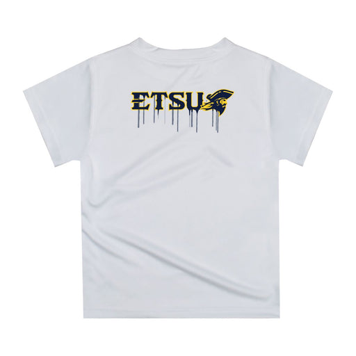 East Tennessee Buccaneers Original Dripping Football Helmet White T-Shirt by Vive La Fete - Vive La Fête - Online Apparel Store