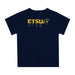 East Tennessee Buccaneers Original Dripping Football Helmet Navy T-Shirt by Vive La Fete - Vive La Fête - Online Apparel Store