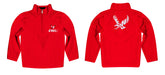 Eastern Washington University Eagles EWU Vive La Fete Game Day Solid Red Quarter Zip Pullover Sleeves - Vive La Fête - Online Apparel Store