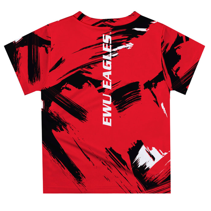 Eastern Washington University Eagles EWU Vive La Fete Boys Game Day Red Short Sleeve Tee Paint Brush - Vive La Fête - Online Apparel Store